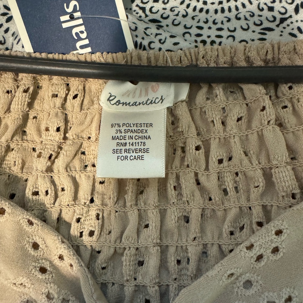 Romantic Tan Crochet Top